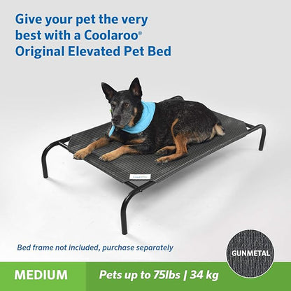 Coolaroo Original Pet Bed Replacement Cover - Gunmetal - Medium (35" x 25.5")