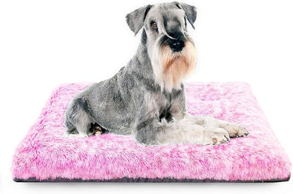 KISYYO Dog Beds for Small Dogs Fixable Deluxe Cozy Dog Kennel Beds for Crates Washable Dog Bed 24 x 18 x 3 Inches,