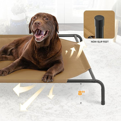 MoNiBloom Elevated Dog Bed for Large Dogs 54 Inches