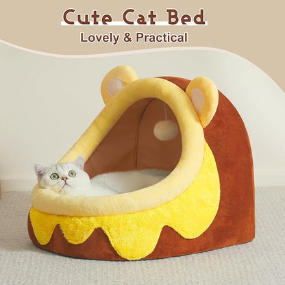 Jiupety Cute Cat Bed Honey Pot