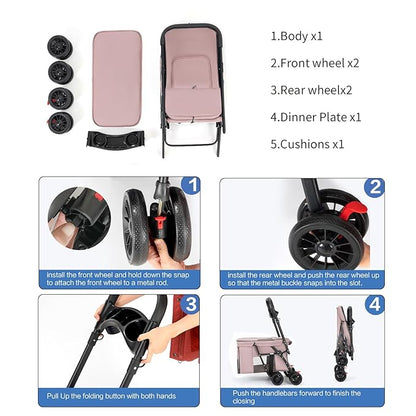 Pet Stroller 4 Wheels