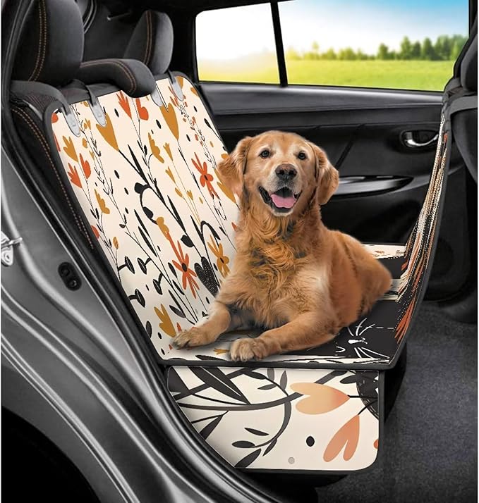 AFPANQZ Floral Cat Car Dog Cat Seat Cover