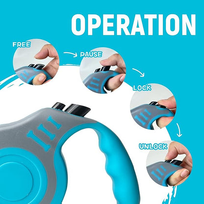 Retractable Dog Leash Automatic Telescopic Tractor Dog Tape 10/16 FT