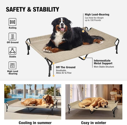 Veehoo Cooling Raised Dog Bed