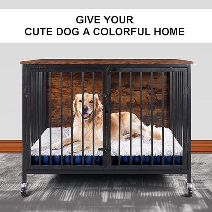 Premium Washable Dog Beds Large Sized Dog 36 Inch 70 lbs, 36" x 23", Dark