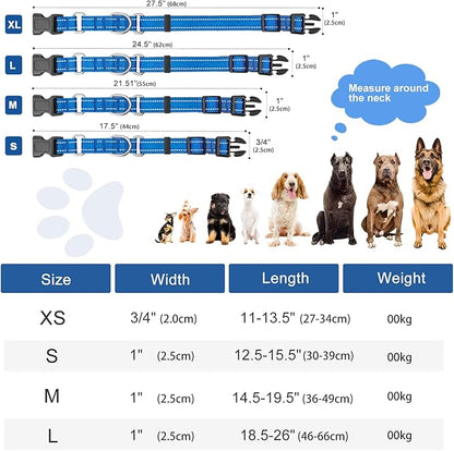 Reflective Martingale Dog Collars. Dog Collar with Quick