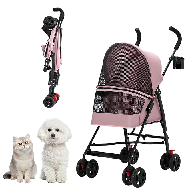 4 Wheels Foldable Pet Stroller