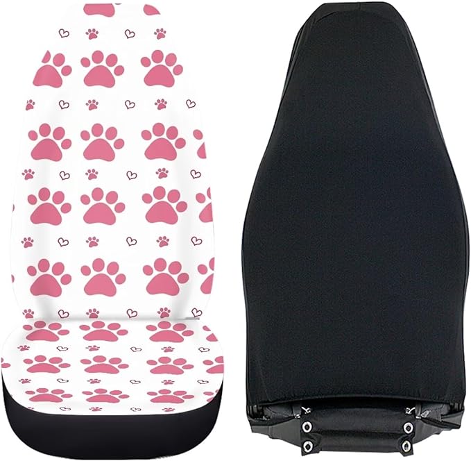UNICEU Cute Dog Paw Print Seat Covers Car