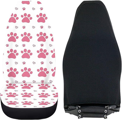 UNICEU Cute Dog Paw Print Seat Covers Car
