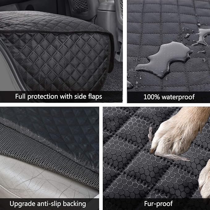 Vailge Bench Dog Car Seat Cover for Back Seat 100% Waterproof