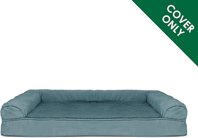 Furhaven Replacement Dog Bed Cover Plush & Suede Sofa-Style