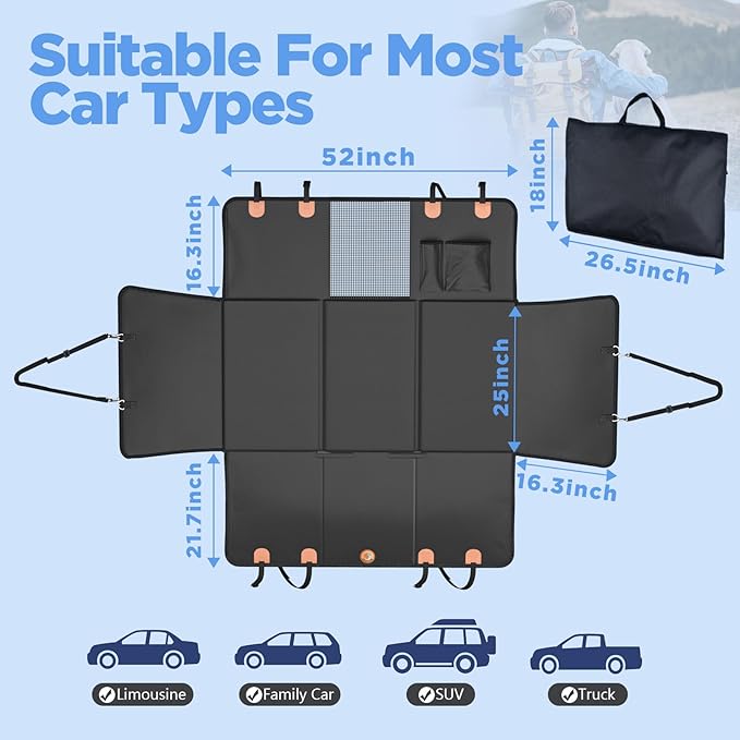 Back Seat Extender for Dogs