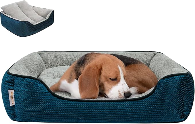 Miguel Dog Bed with Removable Cushion/Pillow for Medium Small Dogs 30 Inch
