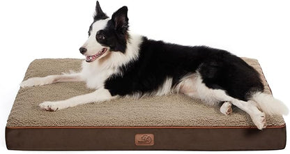 Bedsure Large Dog Beds for Large Dogs 65lbs, Brown