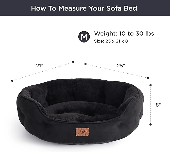Bedsure Dog Beds for Small Dogs 25 Inches,