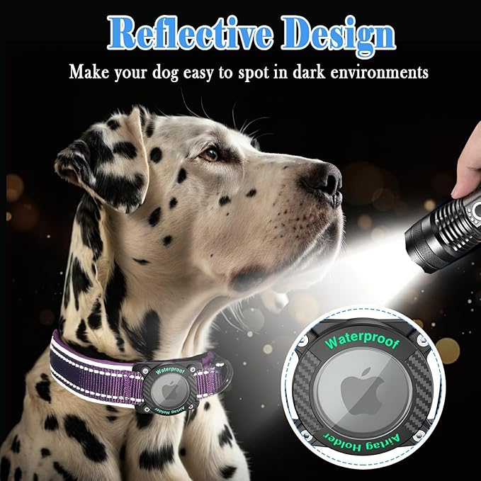AirTag Dog Collar 100% Waterproof