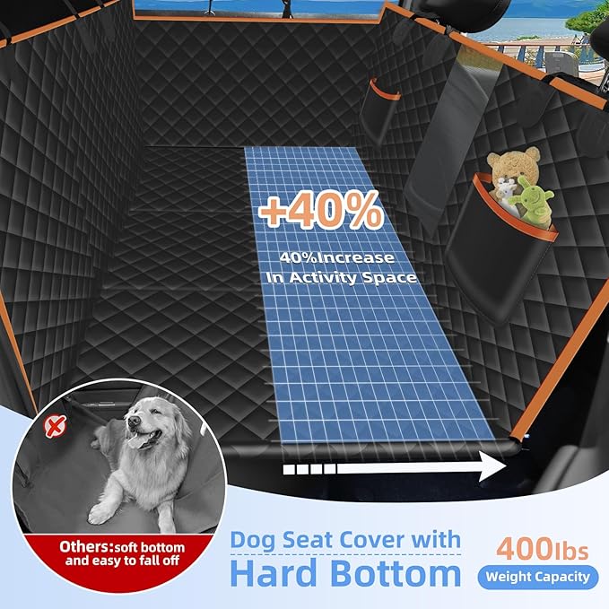 TECTINTER Back Seat Extender for Dogs-Large Space 400lbs