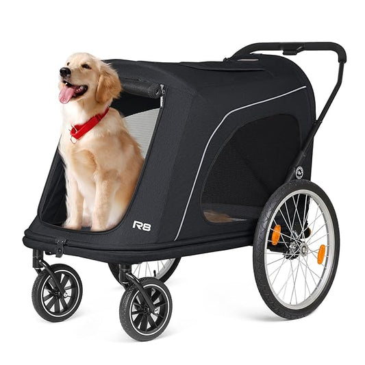 R8 Pro Extra Large Foldable Pet Stroller 100 lbs,