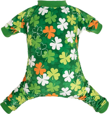 CuteBone Clover St.Patrick's Day Small Dog Pajamas Soft P275L