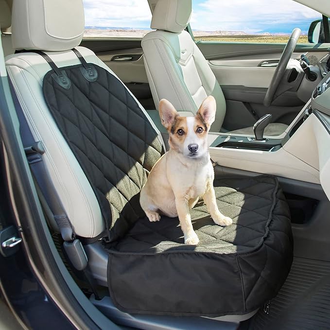 Quilted Dog Front Car Seat Cover
