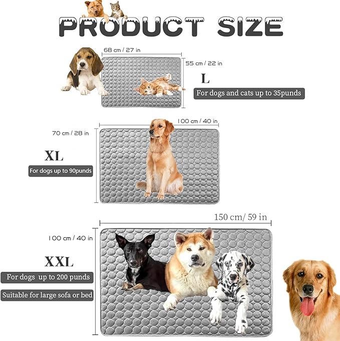 MICROCOSMOS Summer Cooling Mat & Sleeping Pad- Water Absorption Top 59" x 40")