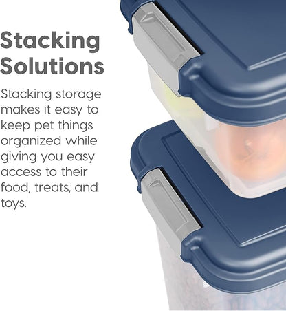 IRIS USA Dog Food Storage Container 30 lbs 11 lbs 2-Cup Scoop,