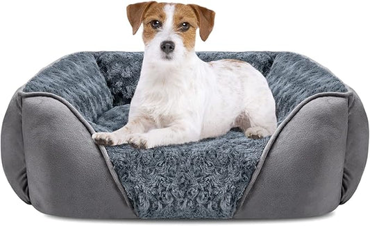 INVENHO Medium Dog Bed for Large Medium Small Dogs M(25"x21"x8")