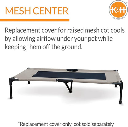 K&H Pet Products Elevated Cooling Outdoor Dog Bed 50 X 32 Inches