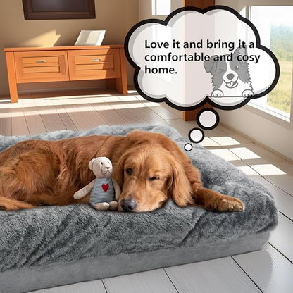 PatLoom Plush Dog Crate Bed (35in)