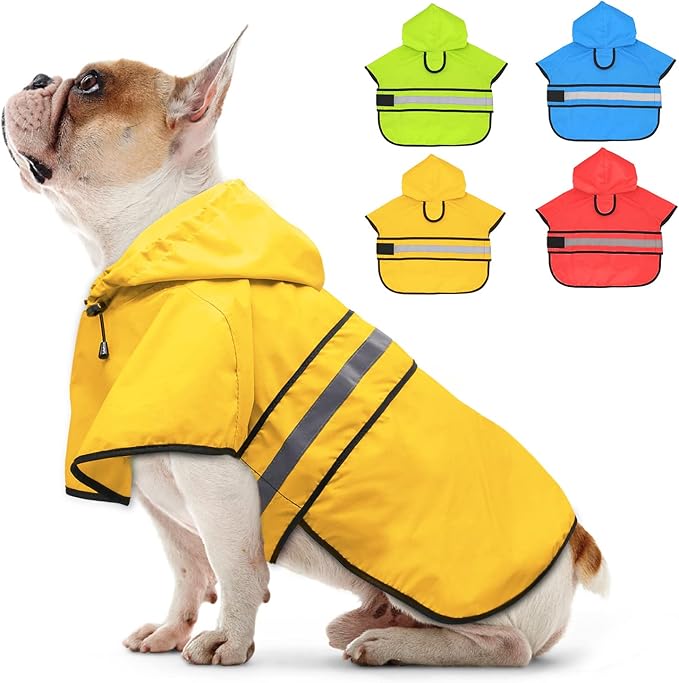 Candofly Dog Raincoat with Hood