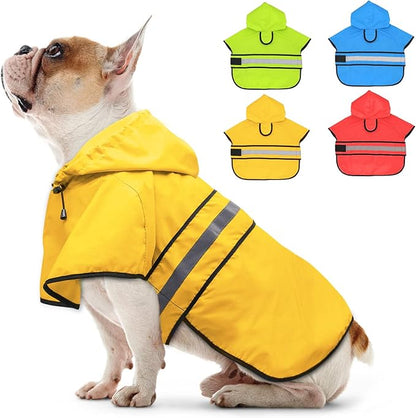 Candofly Dog Raincoat with Hood