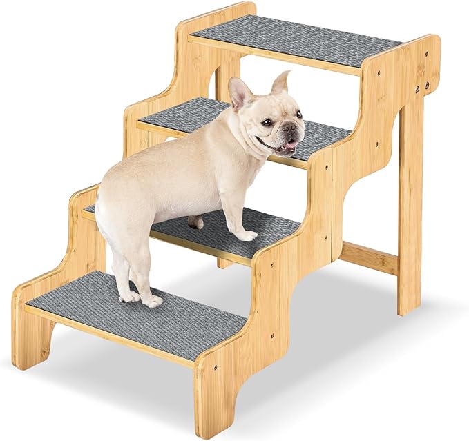 Dog Stairs for High Bed and Couch 4-Step Non-Slip