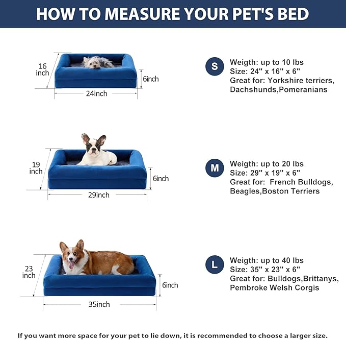 BFPETHOME Dog Beds for Small Dogs