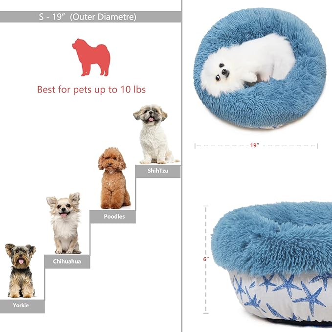 Puppy Beds for Small Dogs Washable 19 Inches