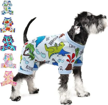 Dog Pjs Dog Pajamas for Small Dogs Spring Summer Dog Clothes Girl Boy Cute Soft Puppy Pjs Clothes Doggie Onesies Cat Pet Jammies Outfit (X-Large)