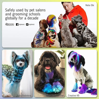 OPAWZ Permanent Dog Hair Dye 20 Washes,