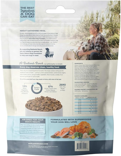 by Katherine Heigl- Superfood Complete, Air-Dried Adult Dog Food - High Protein, Zero Fillers, Superfood Nutrition (11.5 oz., Premium Chicken)