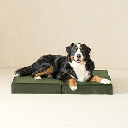 EHEYCIGA Foldable Waterproof Dog Beds for Extra Large Dogs 44 x 32 x 3.5 inches