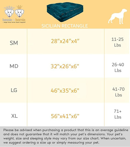 Bessie and Barnie Rectangle Dog Bed