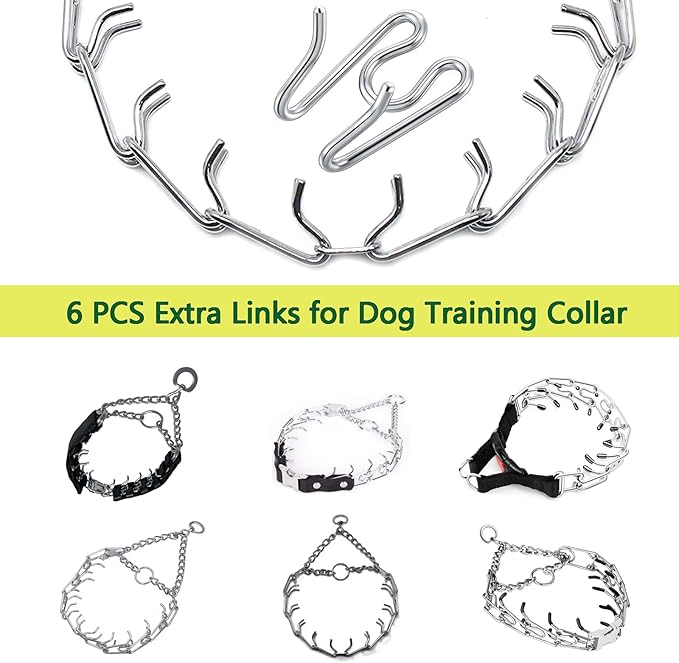 Dog Collar Extra Links Designed for Herm. Sprenger (6 Pack) 2.25mm