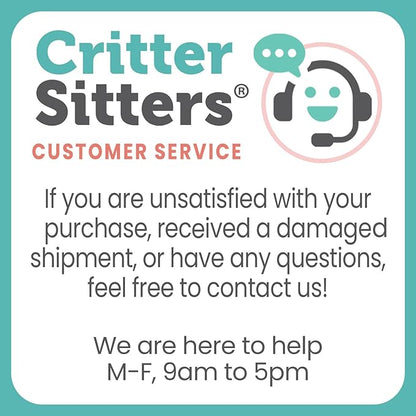 Critter Sitters 4-Wheel Dog Stroller for Small or Medium Sized Dogs and Cats with Scratch Resistant Breathable Mesh Windows and Safety Leash