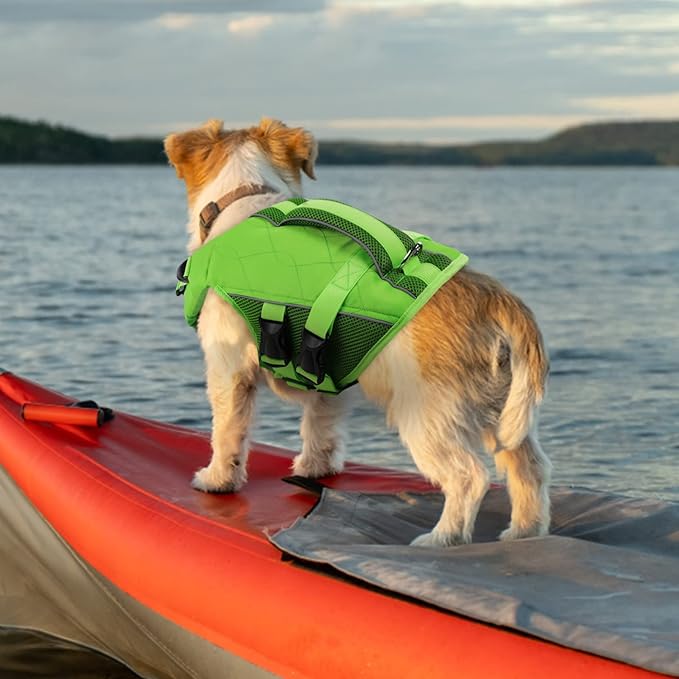 ASENKU Dog Life Jacket with Rescue Handle