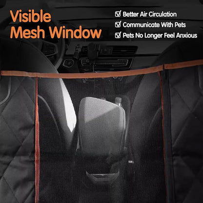 3 in 1 Split Dog Car Seat Cover for Back Seat 100% Waterproof 3 in 1)