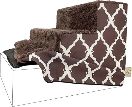 Best Pet Supplies Foam Pet Steps Cover for Small Dogs and Cats 3-Step (Cover