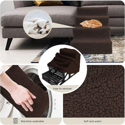 Topmart Dog Stairs&Steps for Small Dogs & Cats 4 Tiers