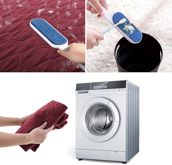 nanbowang Waterproof Dog Bed Covers Replacement Washable Pet Hair Easy to Remove (32x44x6, Burgundy)