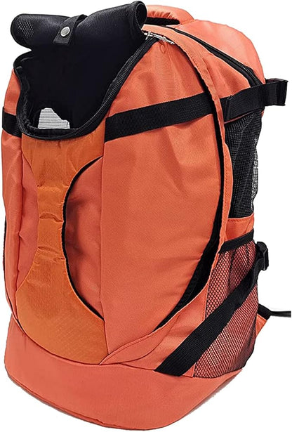 Large Pet Cat Backpack Dog Backpack for Most Dog Sizes Travel&Hiking Pet Carrier Backpack with Safety leash large Ventilations Double-layer Structure (ORANGE)