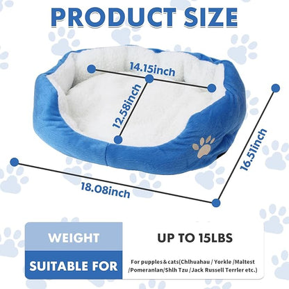 Round Dog Cat Beds Mattress Washable Pads Room