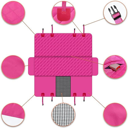 GXT Dog Back Seat Cover Protector for Cars SUV and Trucks with Mesh Window