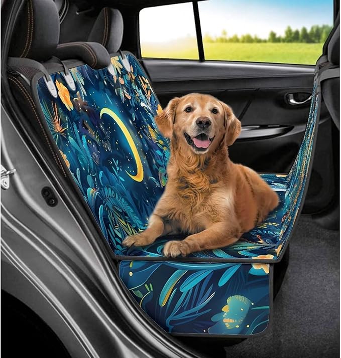 AFPANQZ Moon Dolphin Seat Cover Bucket for Cars